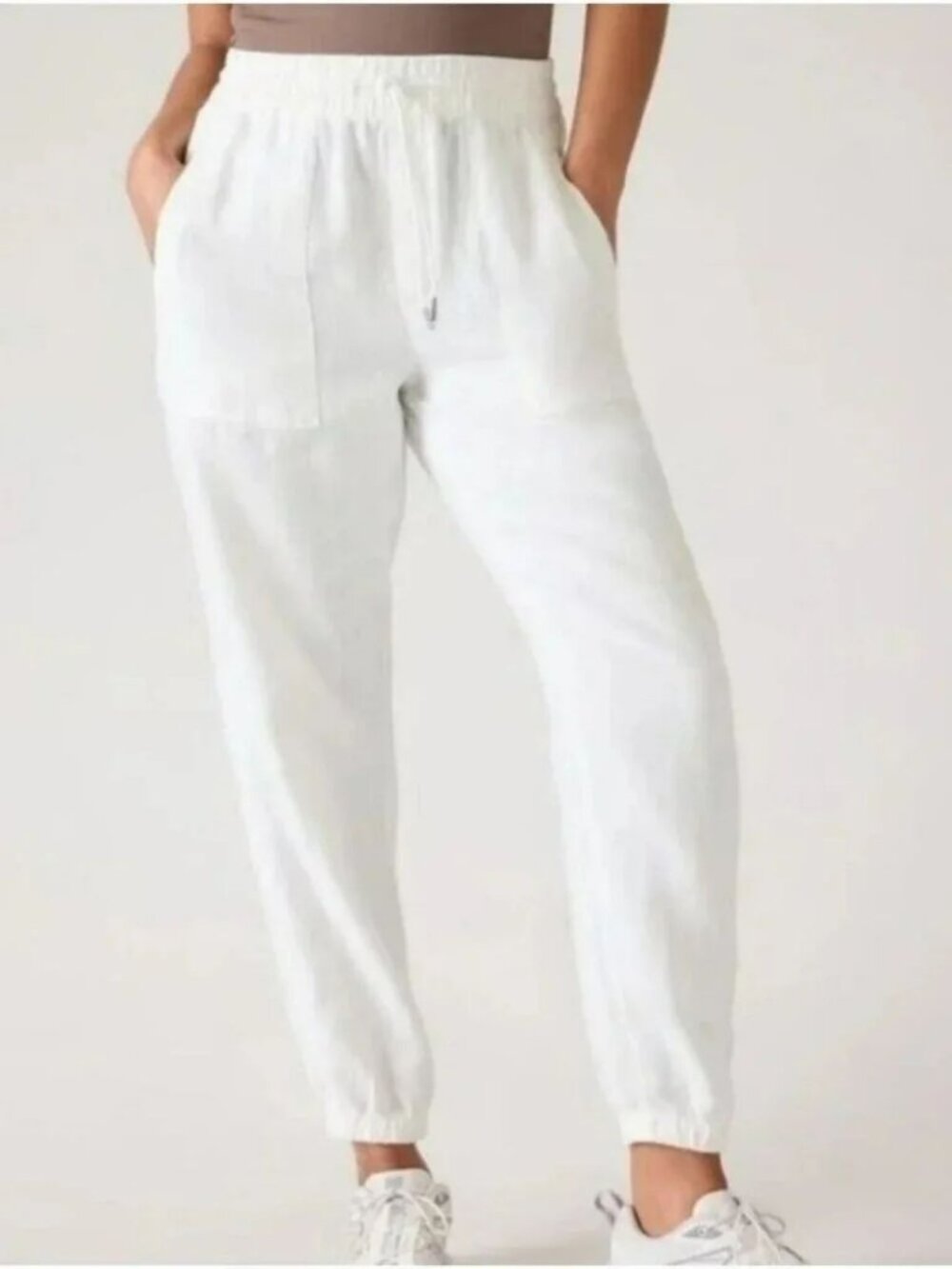 Athleta Cabo Linen Jogger Pants